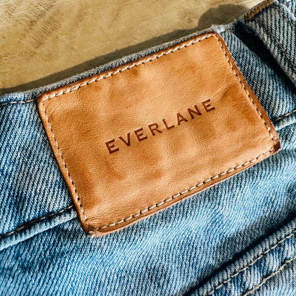 Everlane The Denim Reconstructed Skirt Blue 25 - Picture 6 of 10